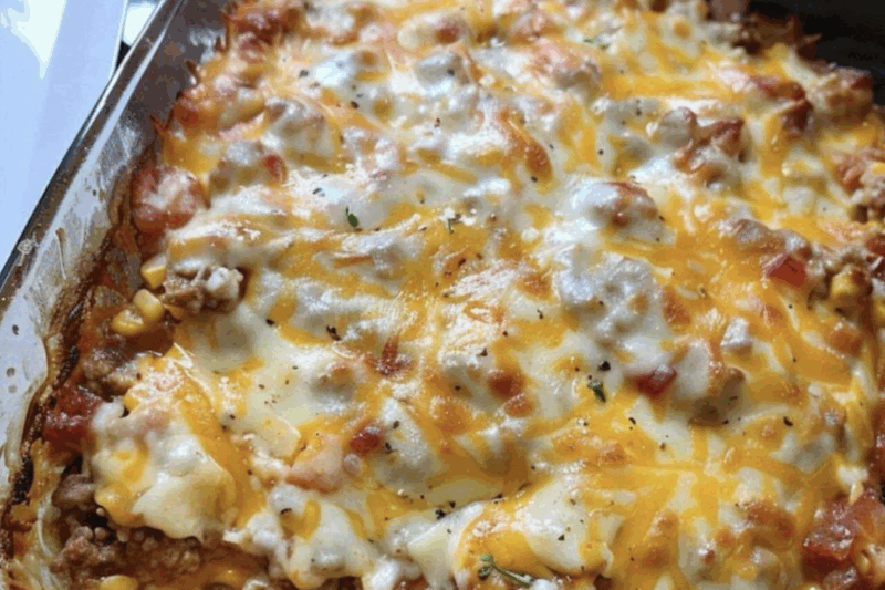 Classic Ground Beef Casserole with Egg Noodles: A Creamy, Cheesy Homestyle Favorite