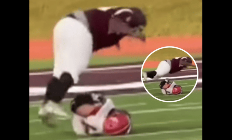 Teen Football Player Suffers Spinal Injury After Intense Tackle Captured on Video