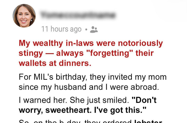 My In-Laws Attempted to Dodge a $1,500 Dinner Tab — My Mom’s Clever Response Left Them Stunned