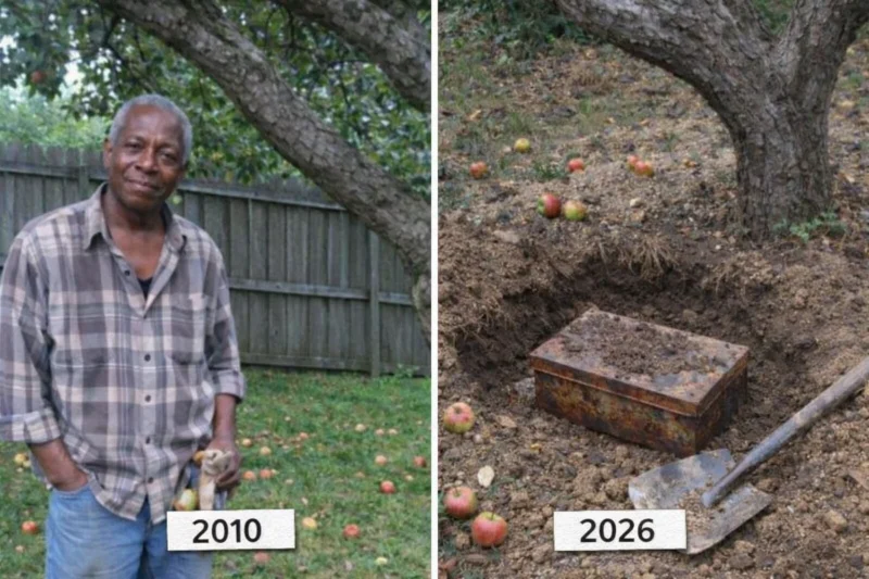 My Elderly Neighbor Died — Two Days Later, I Dug Up the Secret He Hid Under His Apple Tree for 40 Years
